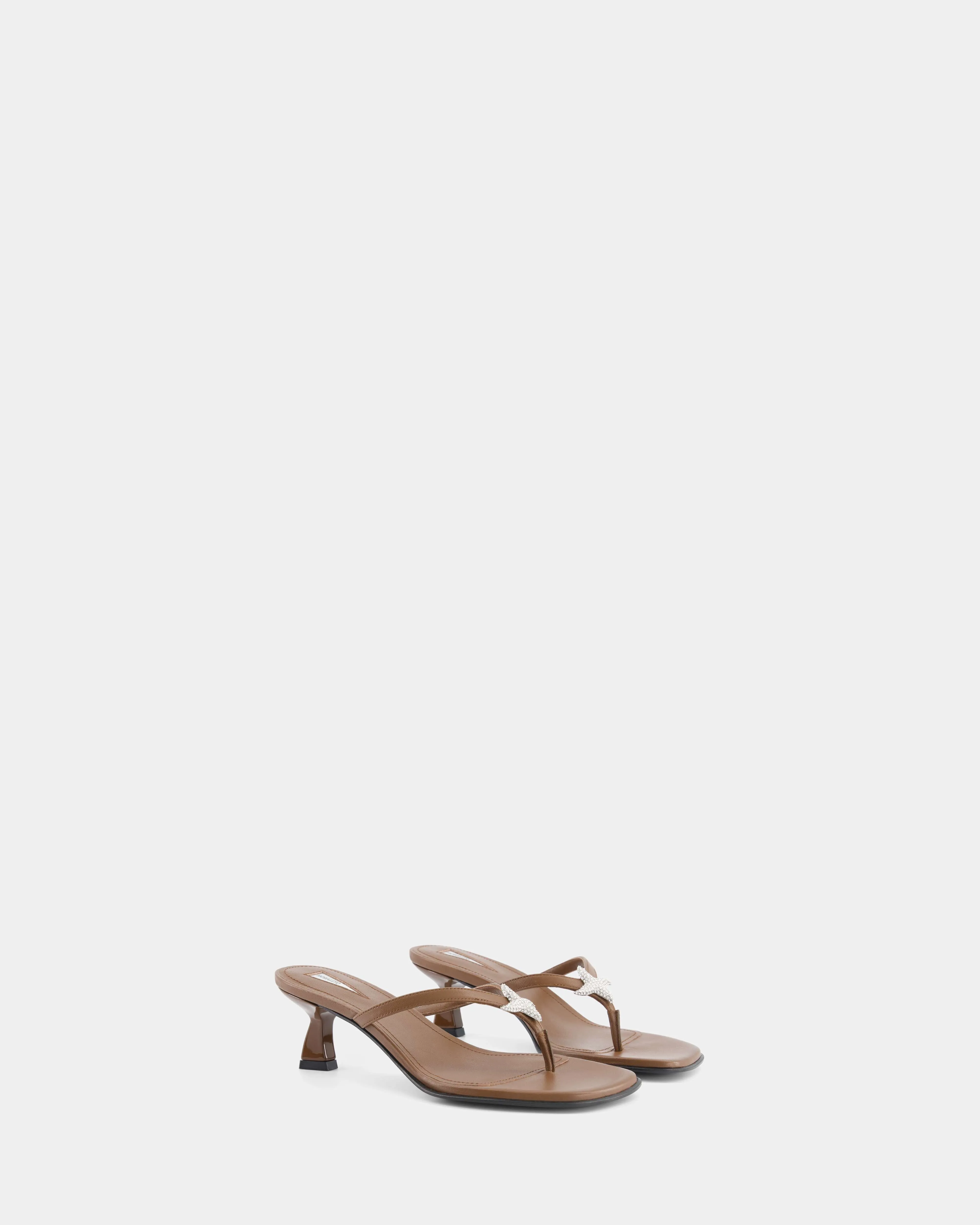 Dona Ariel Thong Sandal 50 Tan Nappa