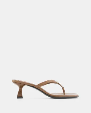 Dona Ariel Thong Sandal 50 Tan Nappa