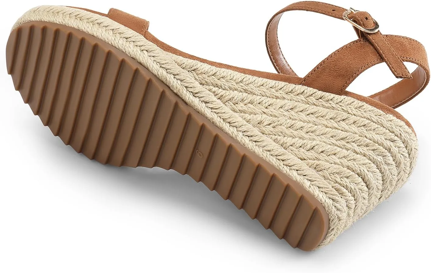 DREAM PAIRS Espadrilles Wedge Sandals for Women, Women's Open Toe Summer Dressy Sandals with Adjustable Ankle Strap and Soft Footbed