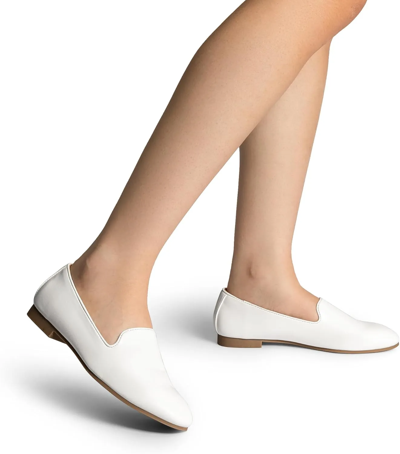 DREAM PAIRS Round Toe Flats for Women Dressy Comfortable, Slip-On Dress Business Casual Office Work Shoes for Women