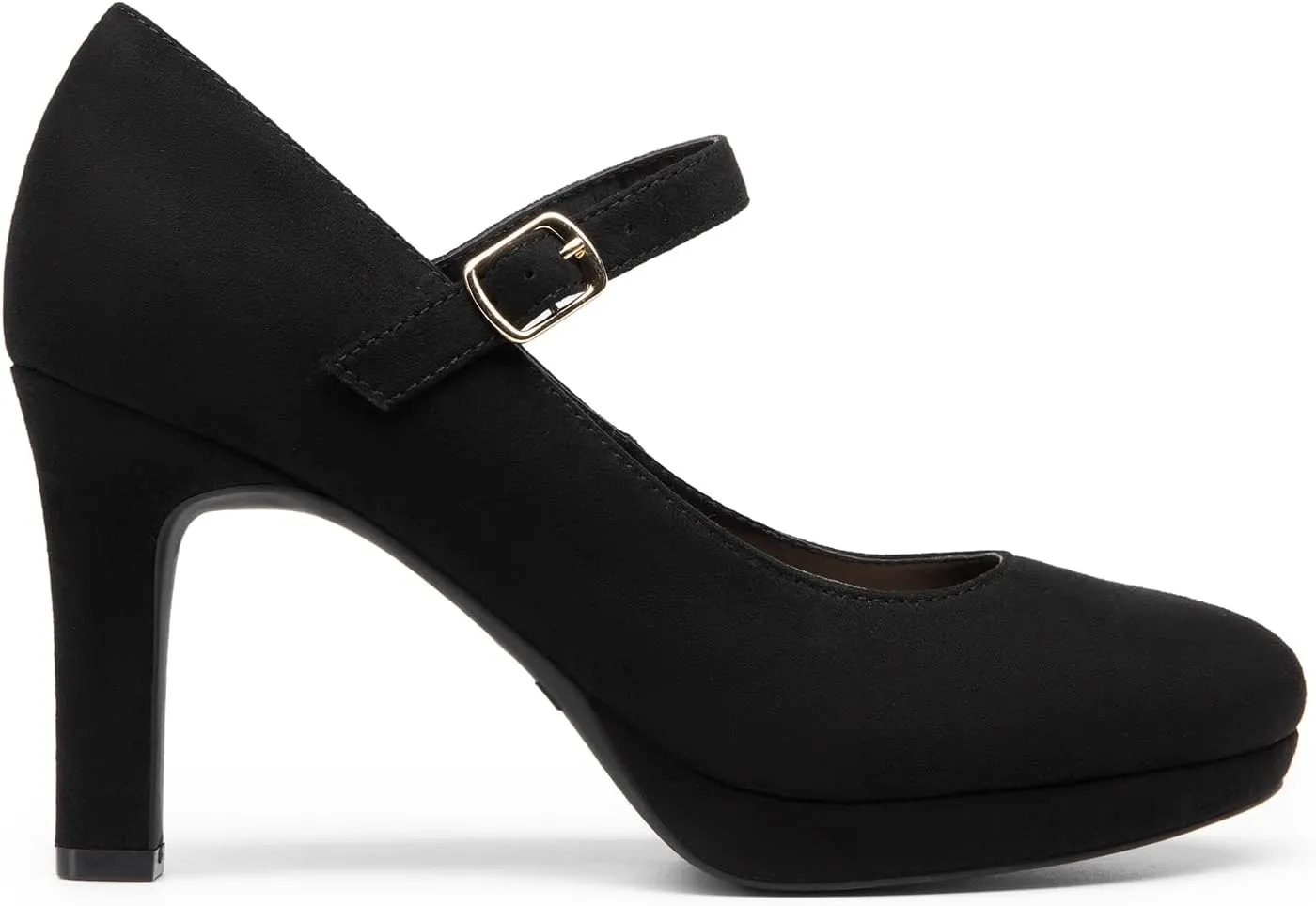 DREAM PAIRS Women's Pumps Close Toe Classic High Heels Round Toe Comfortable Low Platform Mary Jane Dress Shoes