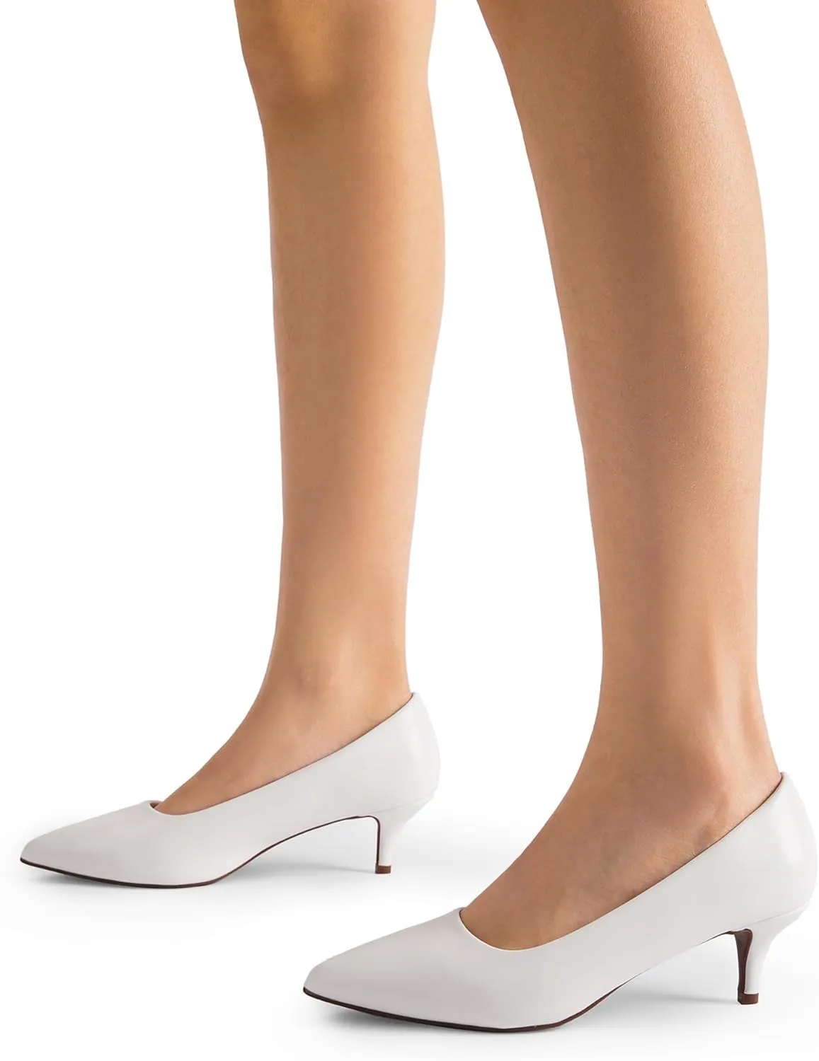 DREAM PAIRS Women's Pumps Kitten Heel Pointed Toe Shoes for Women Comfortable Office Work Dress Shoes