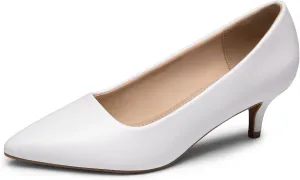 DREAM PAIRS Women's Pumps Kitten Heel Pointed Toe Shoes for Women Comfortable Office Work Dress Shoes