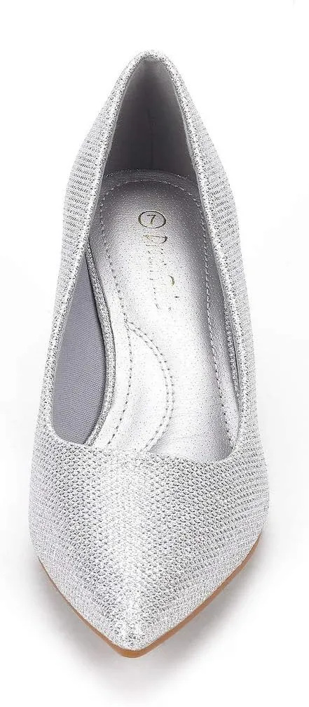 DREAM PAIRS Women's Pumps Kitten Heel Pointed Toe Shoes for Women Comfortable Office Work Dress Shoes
