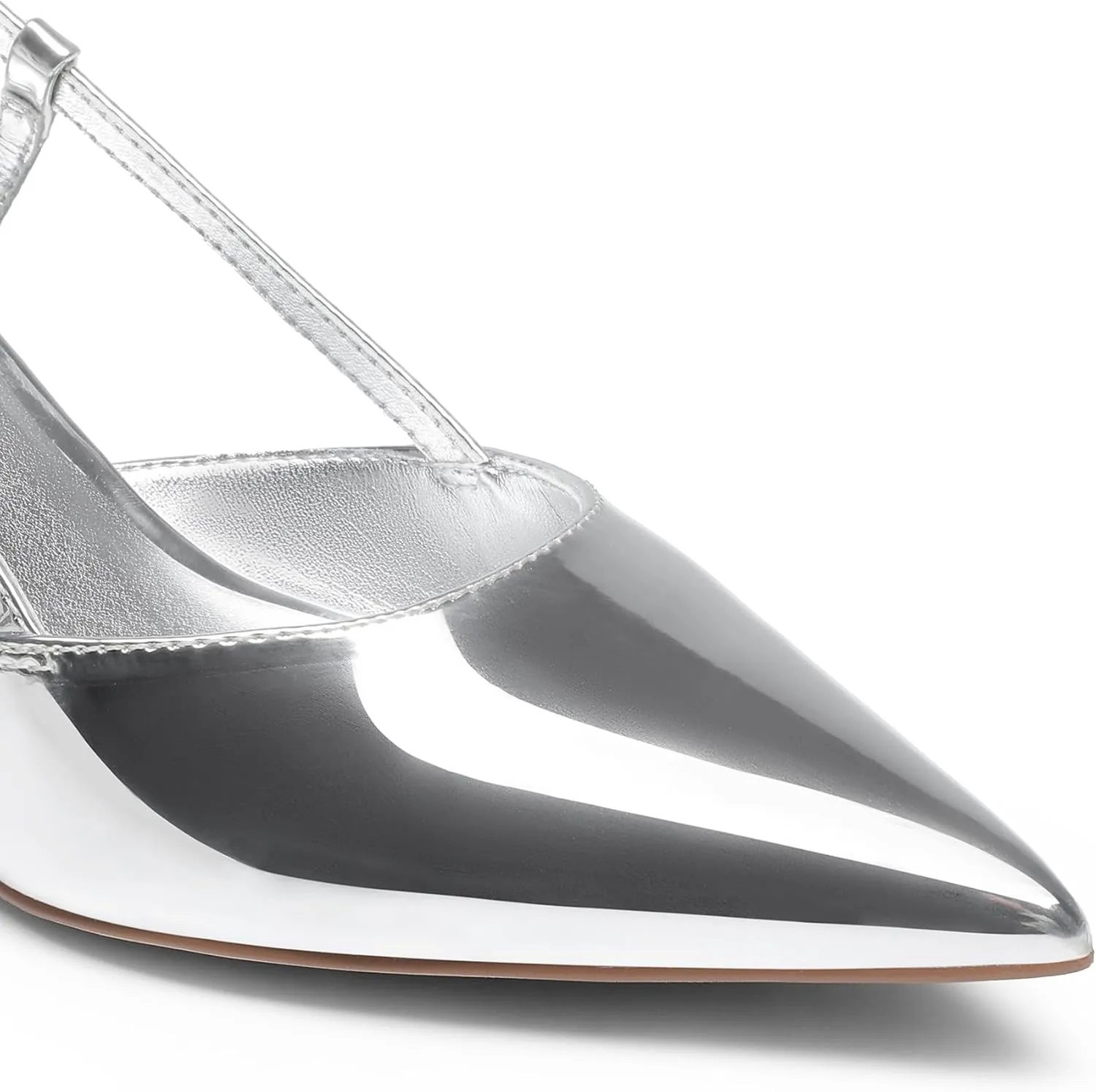 DREAM PAIRS Women's Slingback Kitten Heels Closed Pointed Toe Low Stiletto Heels Dress Bridal Party Wedding Pumps Shoes