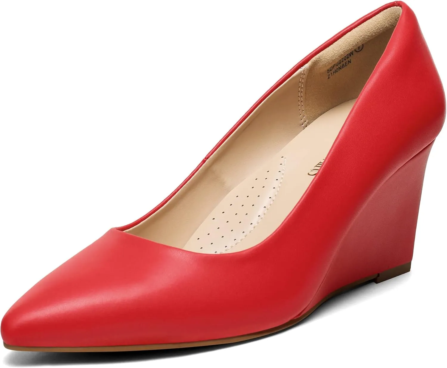 DREAM PAIRS Women's Wedges Closed Toe High Heels Dress Wedding Bride Pointed Toe Pumps Shoes