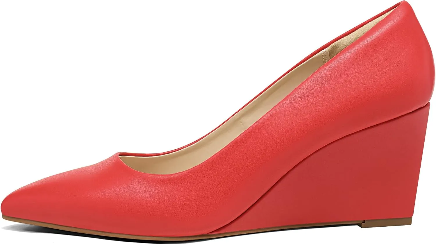 DREAM PAIRS Women's Wedges Closed Toe High Heels Dress Wedding Bride Pointed Toe Pumps Shoes
