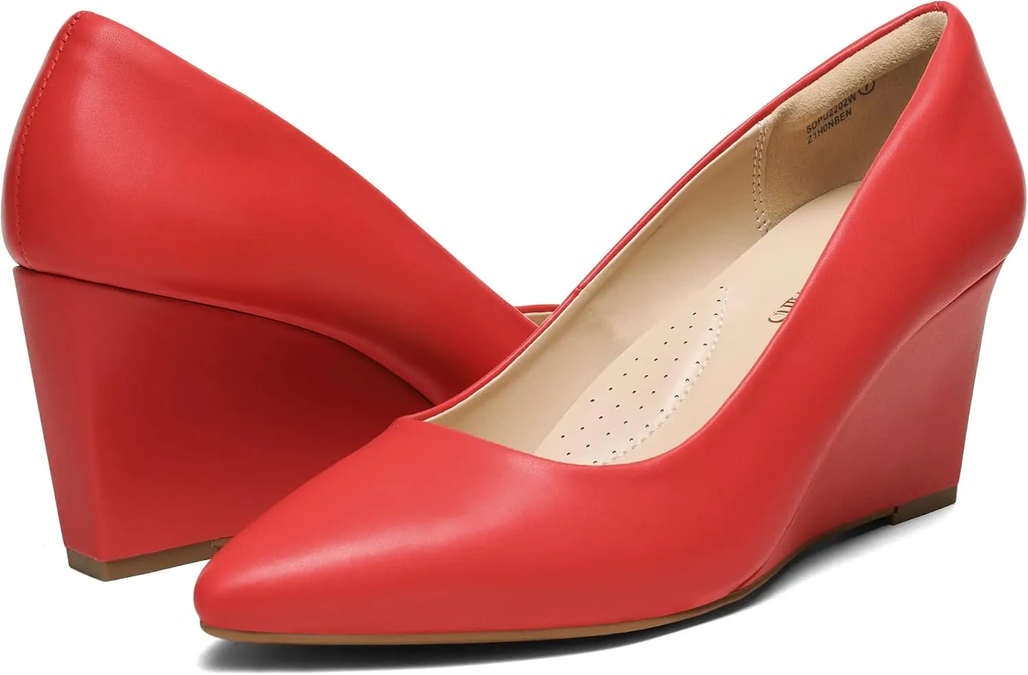 DREAM PAIRS Women's Wedges Closed Toe High Heels Dress Wedding Bride Pointed Toe Pumps Shoes