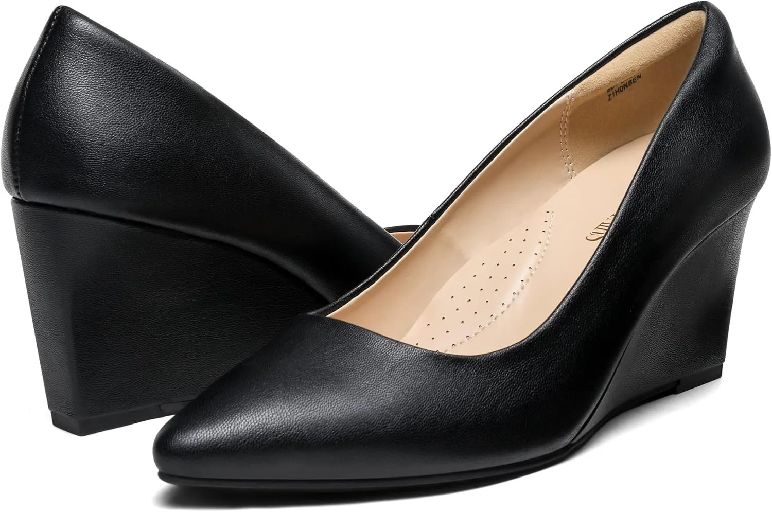 DREAM PAIRS Women's Wedges Closed Toe High Heels Dress Wedding Bride Pointed Toe Pumps Shoes