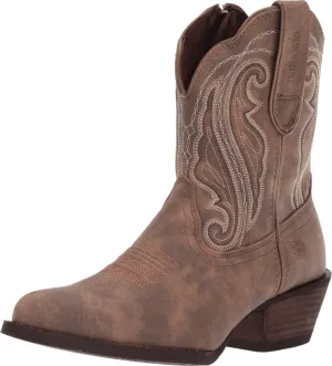 DURANGO Crush Women's Distressed Shortie Western Boot