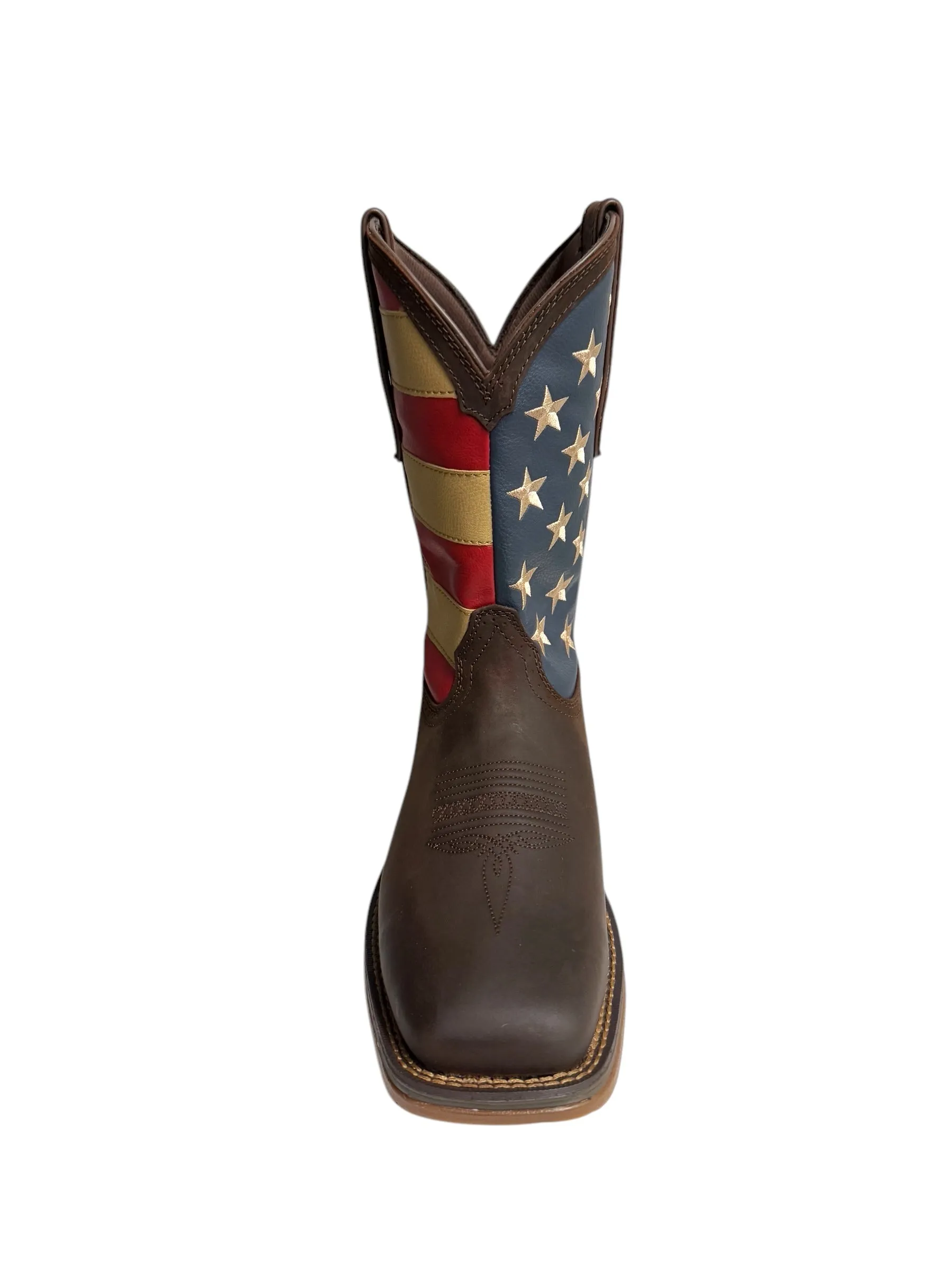 Durango Rebel Patriotic Pull Up Western Flag Work Boot - DB5554
