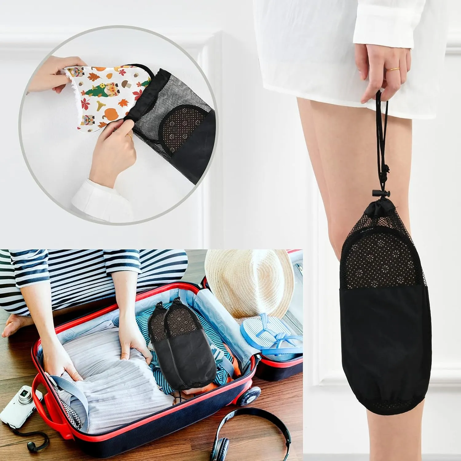 Dussdil Winter Spa Slippers Home House Slippers for Women Men Travel Slipper Soft Memory Foam Slipper Non Slip for Hotel Bedroom Shoes Slippers