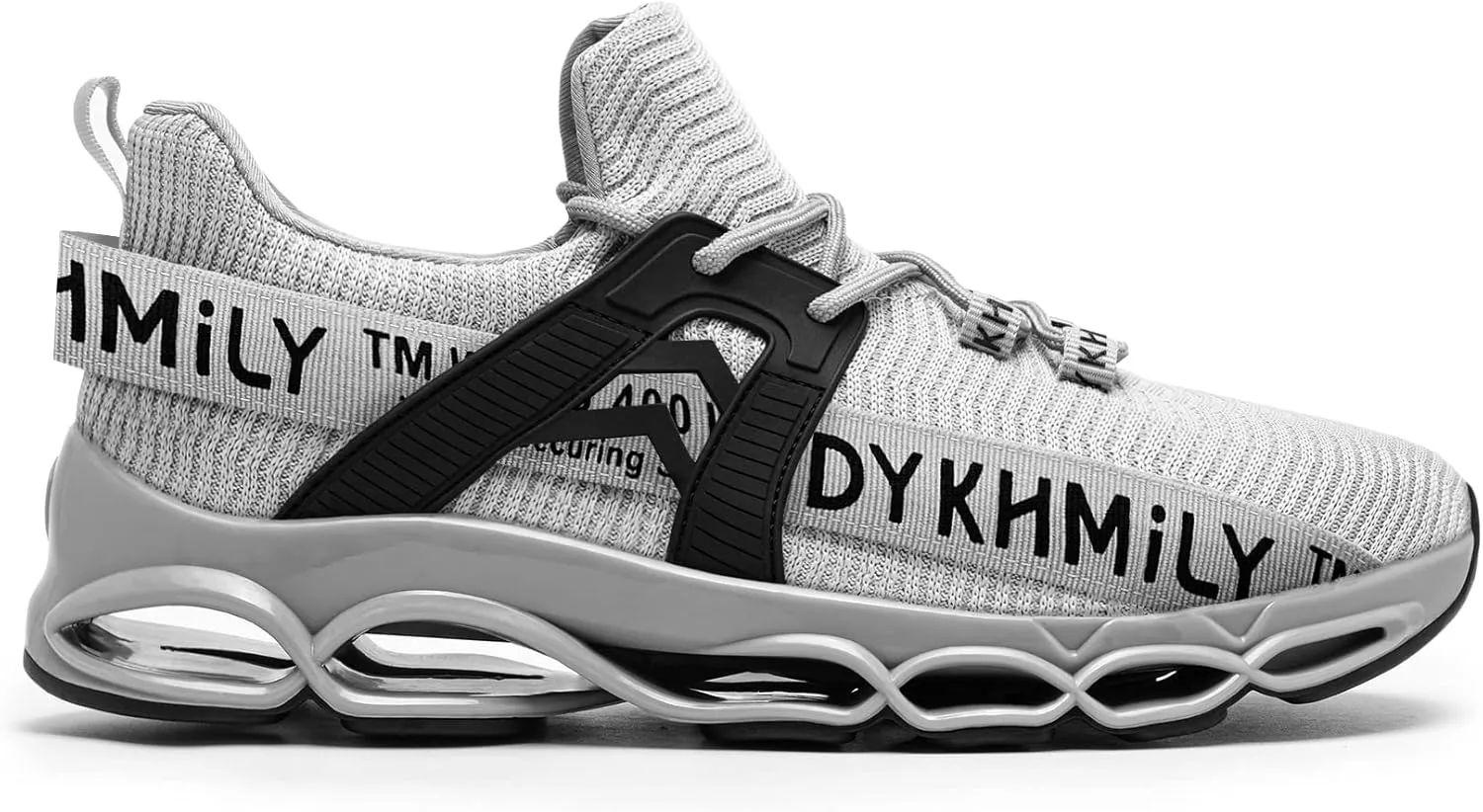 DYKHMATE Steel Toe Wide Shoes for Men Women Lightweight Safety Sneakers Fashion Work Shoes Comfortable Breathable Safety Toe Slip on Tennis Shoes
