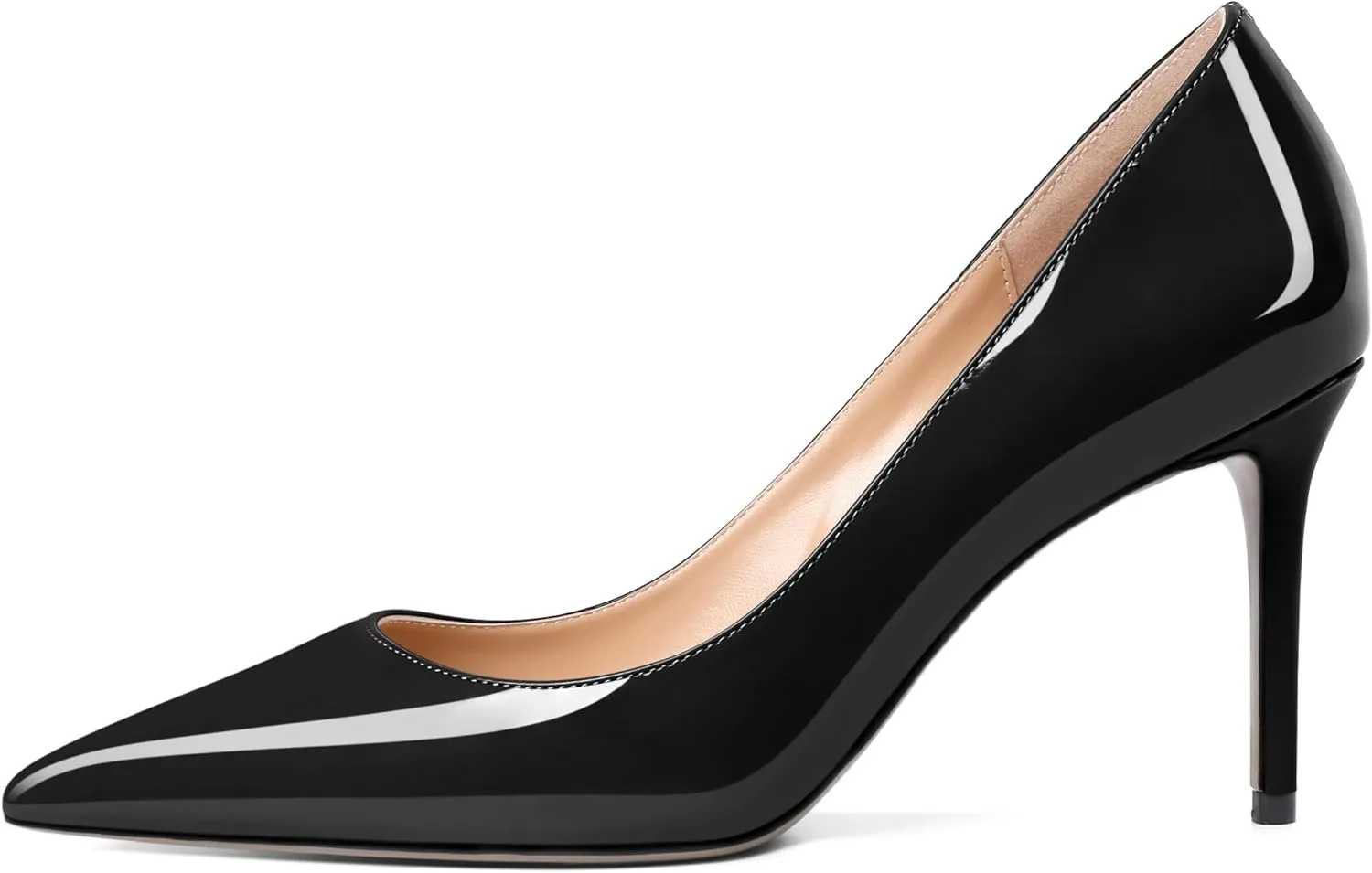 Eldof Women's High Heel Pumps - Classy Pointy Toe Pumps_- Office Wedding Party Event Comfort Heels