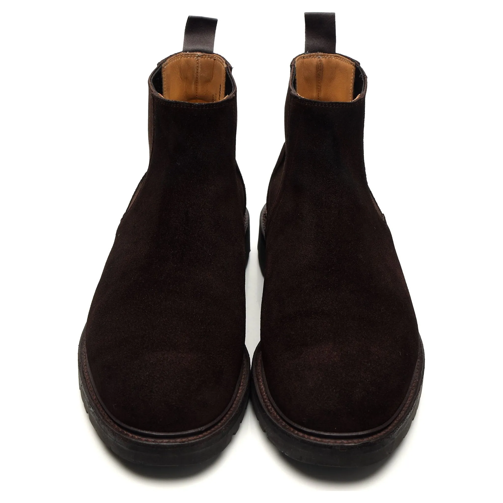 'Elgin' Dark Brown Suede Chelsea Boots UK 9 E
