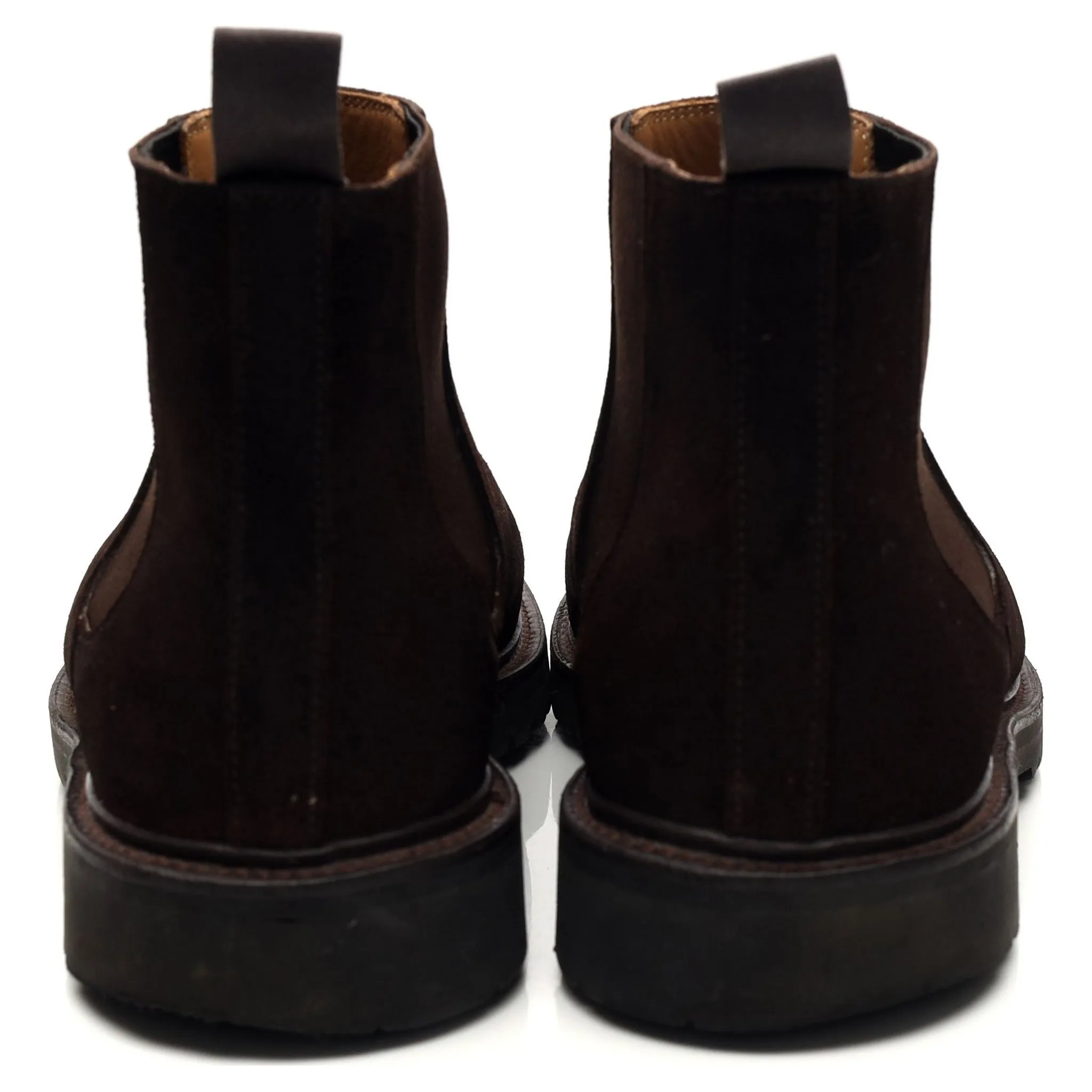 'Elgin' Dark Brown Suede Chelsea Boots UK 9 E