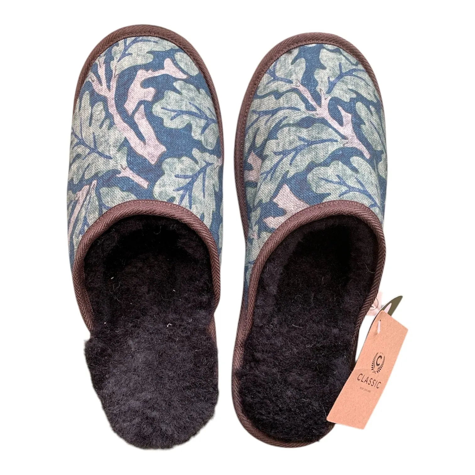 Elm Leaf XL Black Slippers