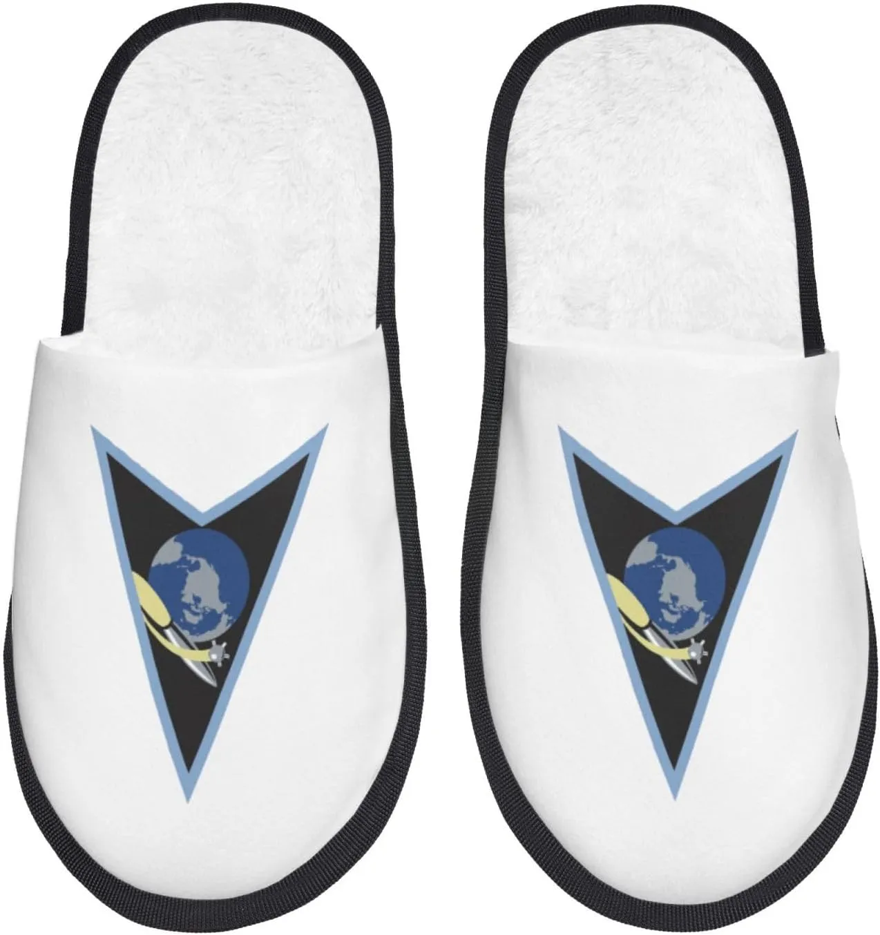 Emblem Of Star Delta (P) Slippers For Women Men Cozy Indoor And Outdoor Slip On Slippers Fuzzy House Shoes