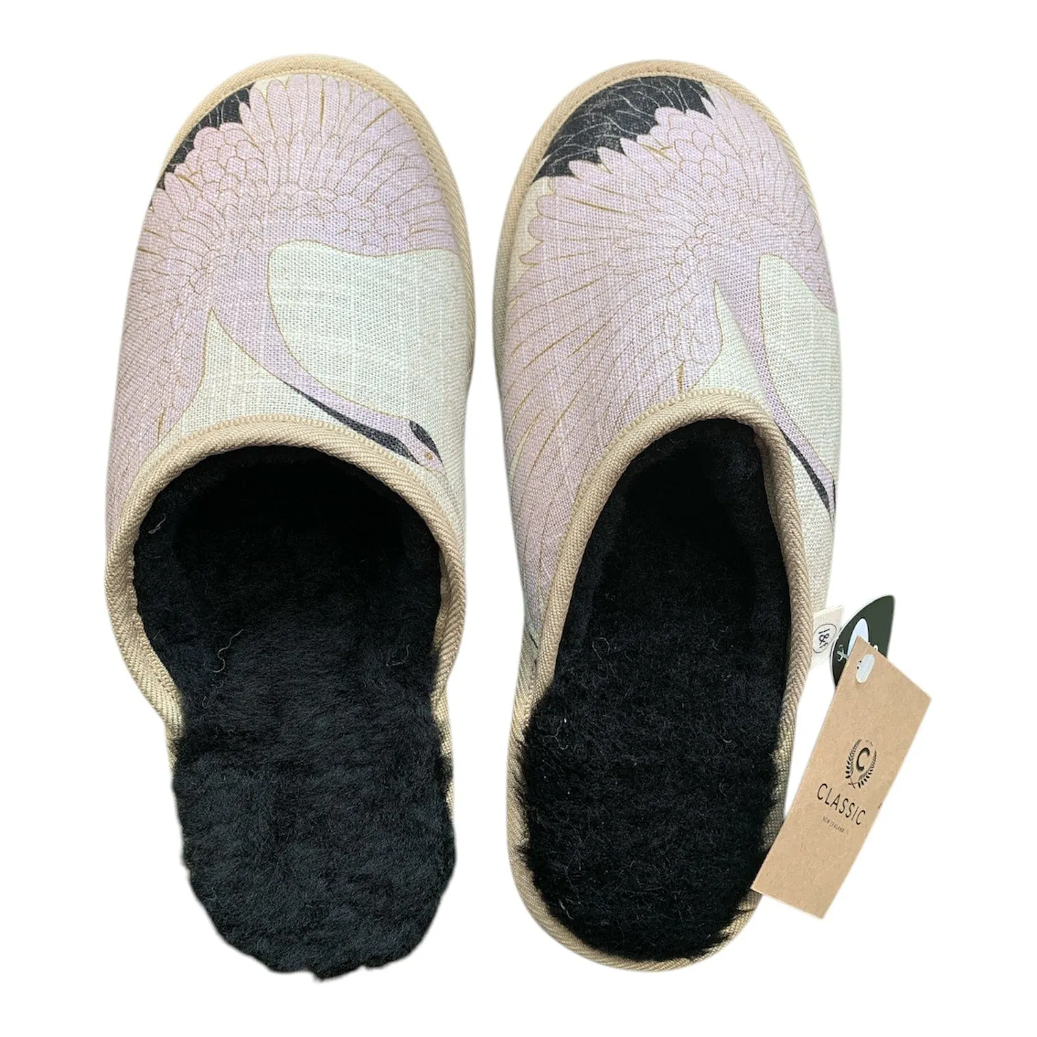 Eternal Toile Crane XL Black Slippers