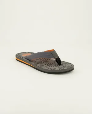 Evolve Charcoal Jacquard Eva Thong Sandal.