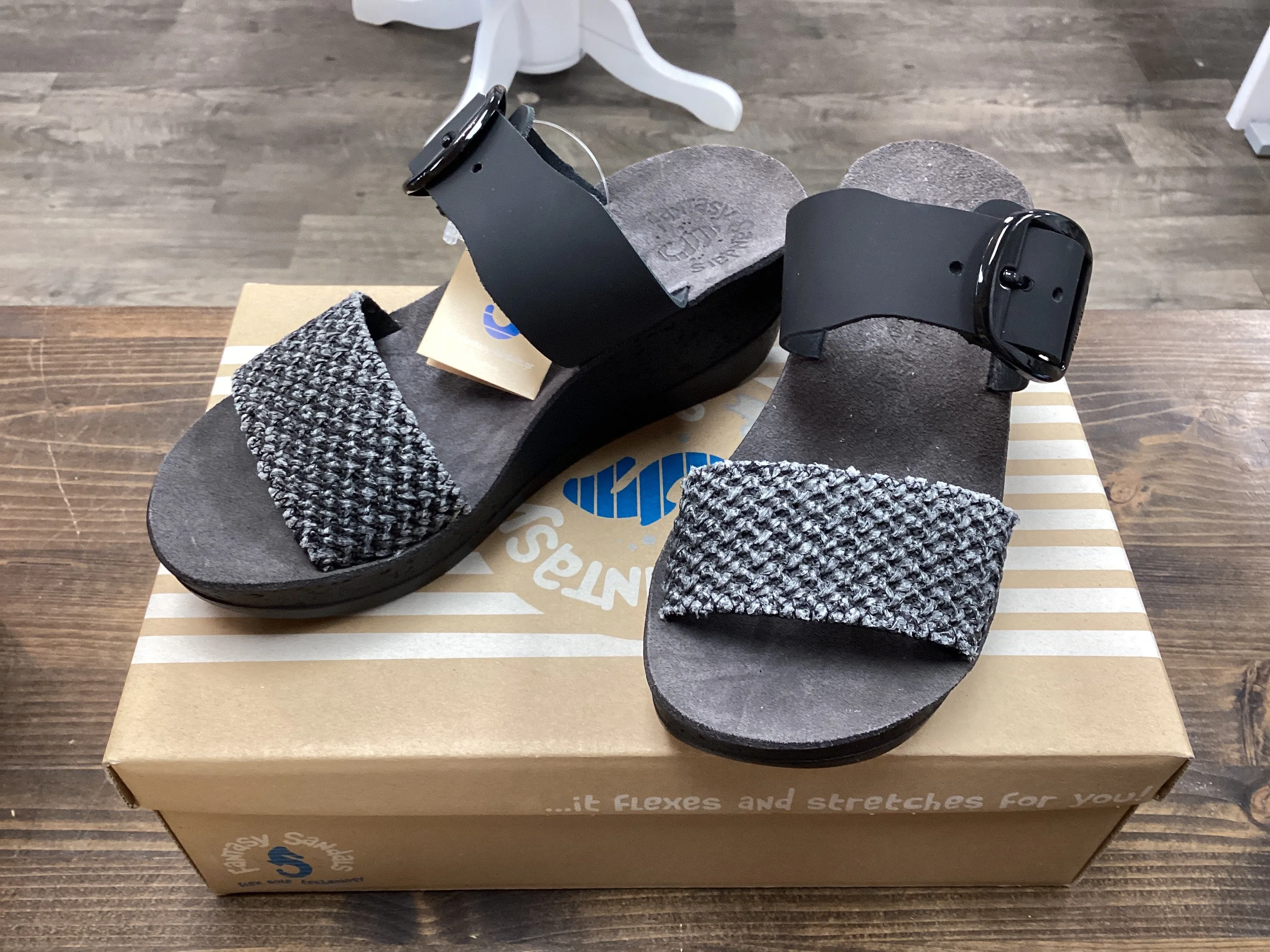 Fantasy Sandals S5013 Roxy Backless Wedge