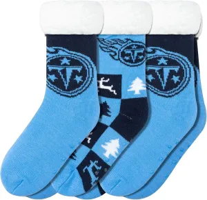 FOCO Women's NFL Team Logo Fan Footy 3-Pack Slipper Socks