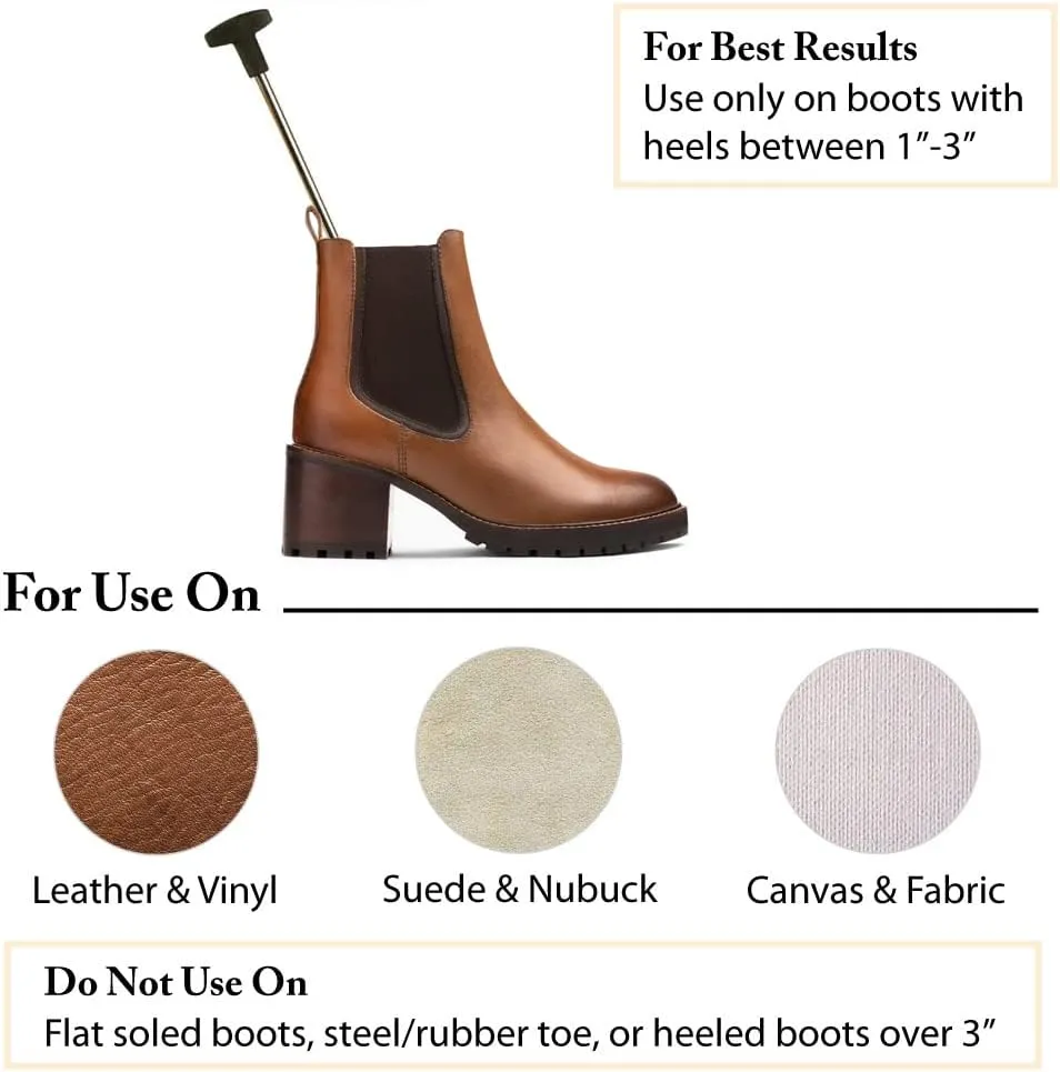 FootFitter Women’s Premium High Heel Boot Stretcher for 1” to 3” Heels, Best for Stretching, Loosening & Widening Tight Boots