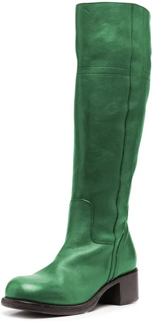 FOWT Women Wide Calf Low Chunky Heel Knee High Boots Zip-up Round Toe Western Riding Boots Pull On Fall Winter Shoes for Ladies US Size 4-16