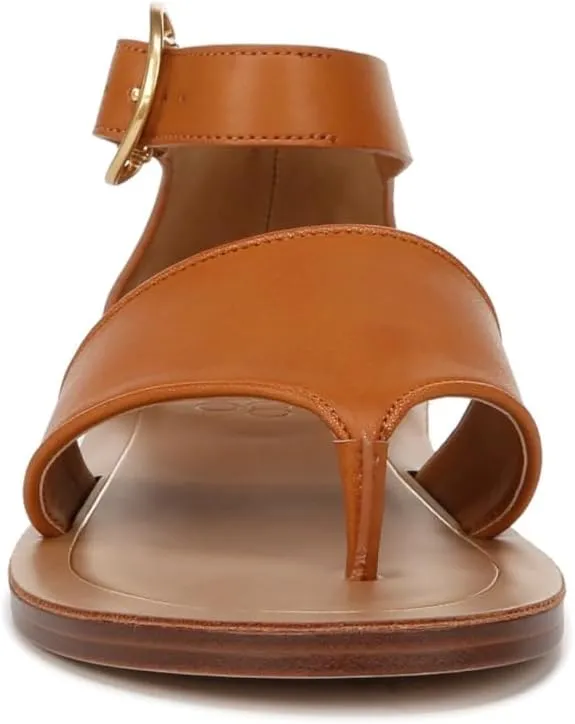 Franco Sarto Women's Ruth Ankle Strap Thong Flat Sandal