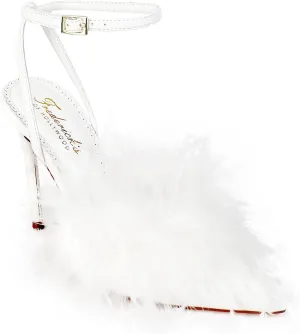 FREDERICK'S OF HOLLYWOOD Pointed Toe Ostrich Feather W/HIGH Heel, FOH-Valerie