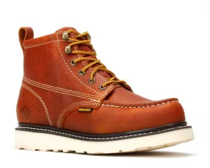 FRONTIER | 6" Classic Moc Toe Wedge Sole Boot with Steel Toe