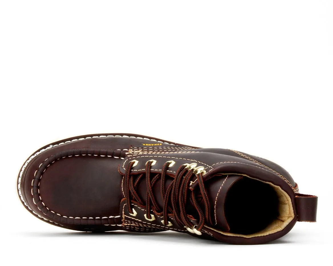 FRONTIER | 6" Classic Moc Toe Wedge Sole Boot with Steel Toe