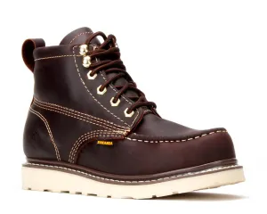 FRONTIER | 6" Classic Moc Toe Wedge Sole Boot with Steel Toe