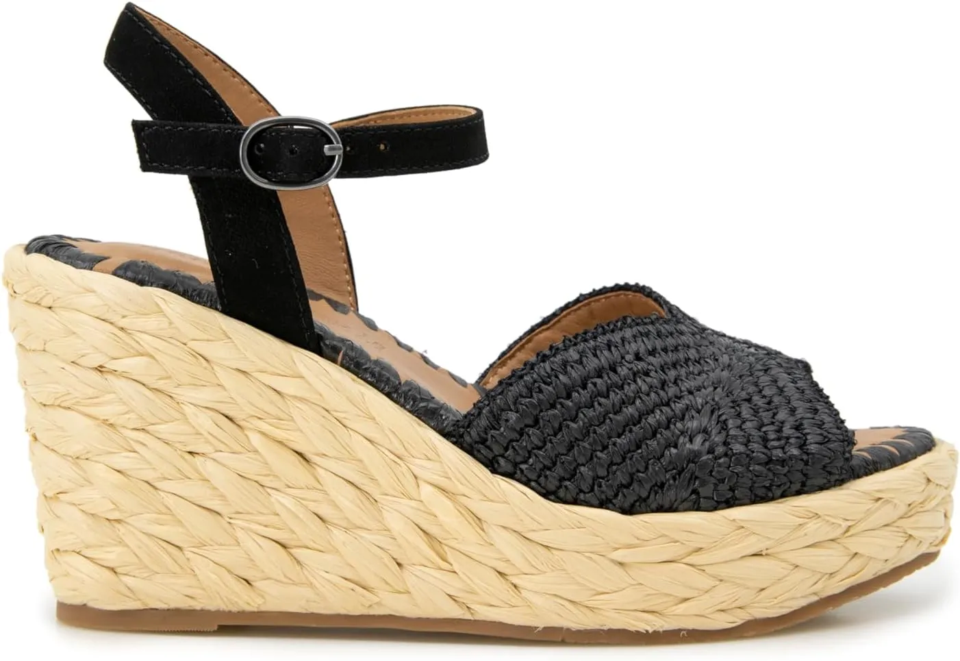 Gentle Souls by Kenneth Cole Women's Nomi Raffia Wedge Sandal