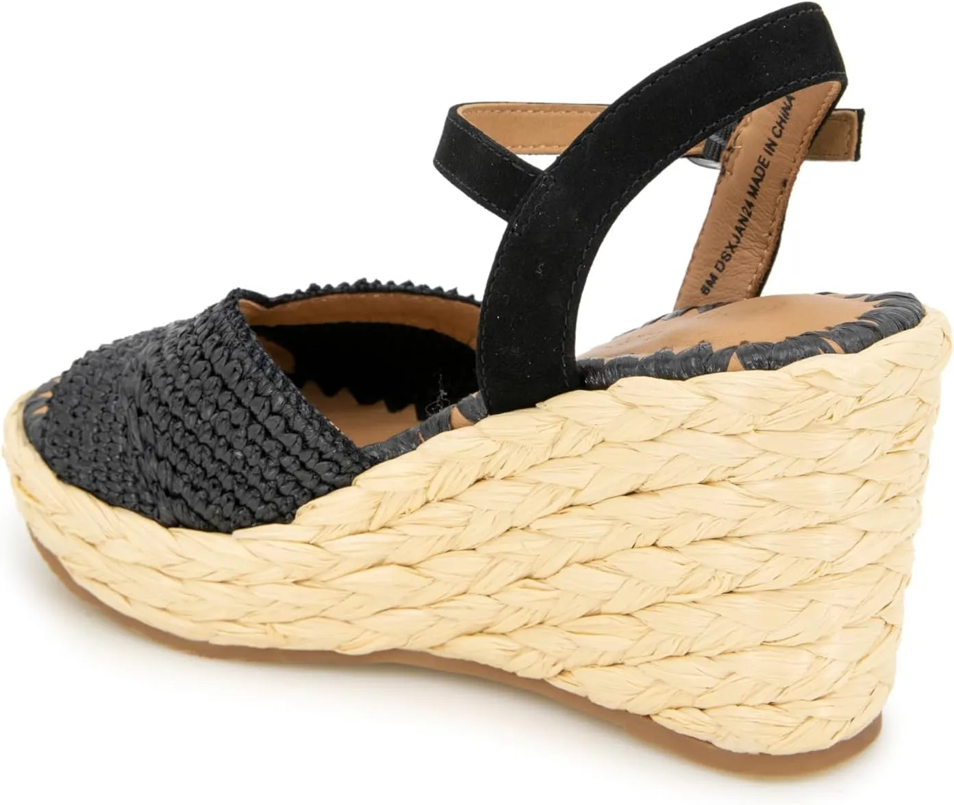 Gentle Souls by Kenneth Cole Women's Nomi Raffia Wedge Sandal