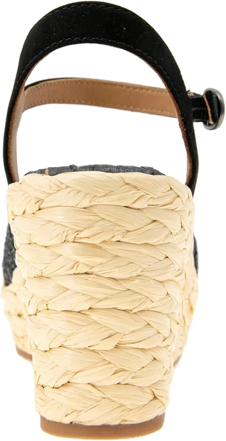 Gentle Souls by Kenneth Cole Women's Nomi Raffia Wedge Sandal