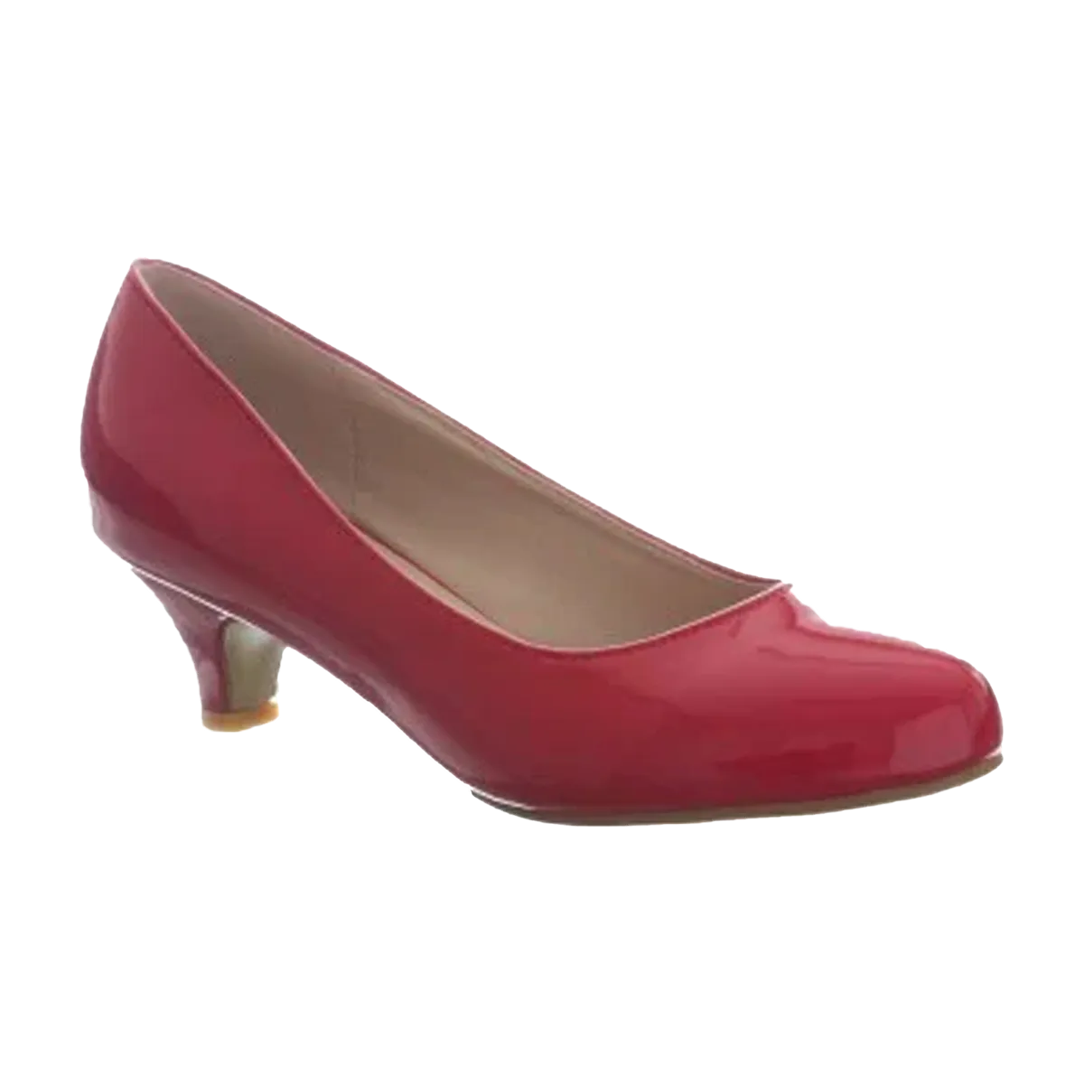 Girls Round Toe Kitten Heel Shoes