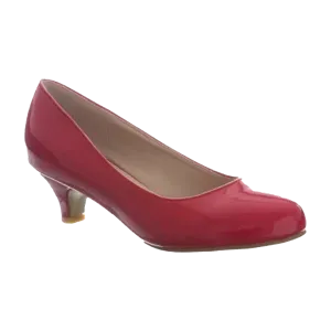 Girls Round Toe Kitten Heel Shoes