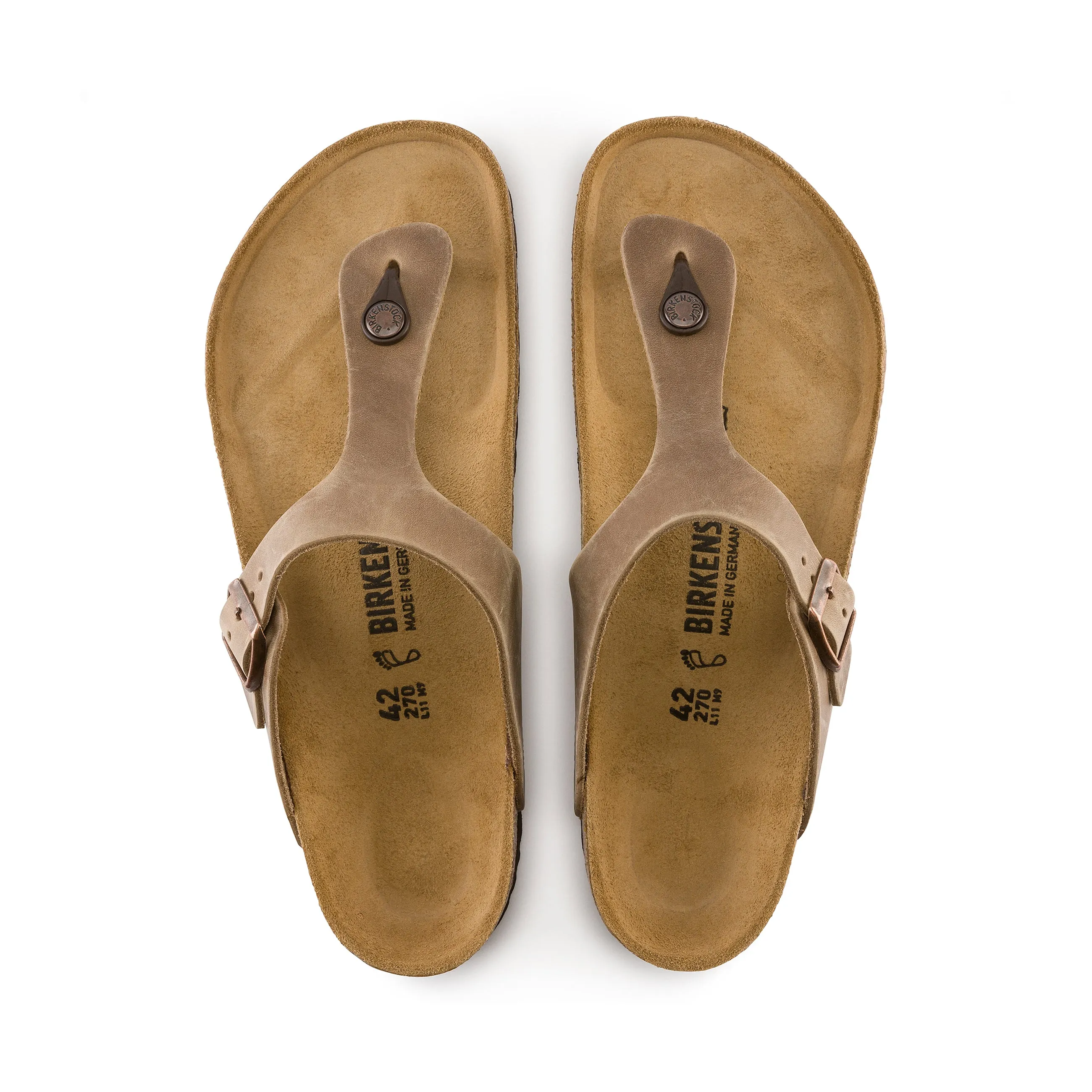 Gizeh Tabacco Brown Oiled Leather