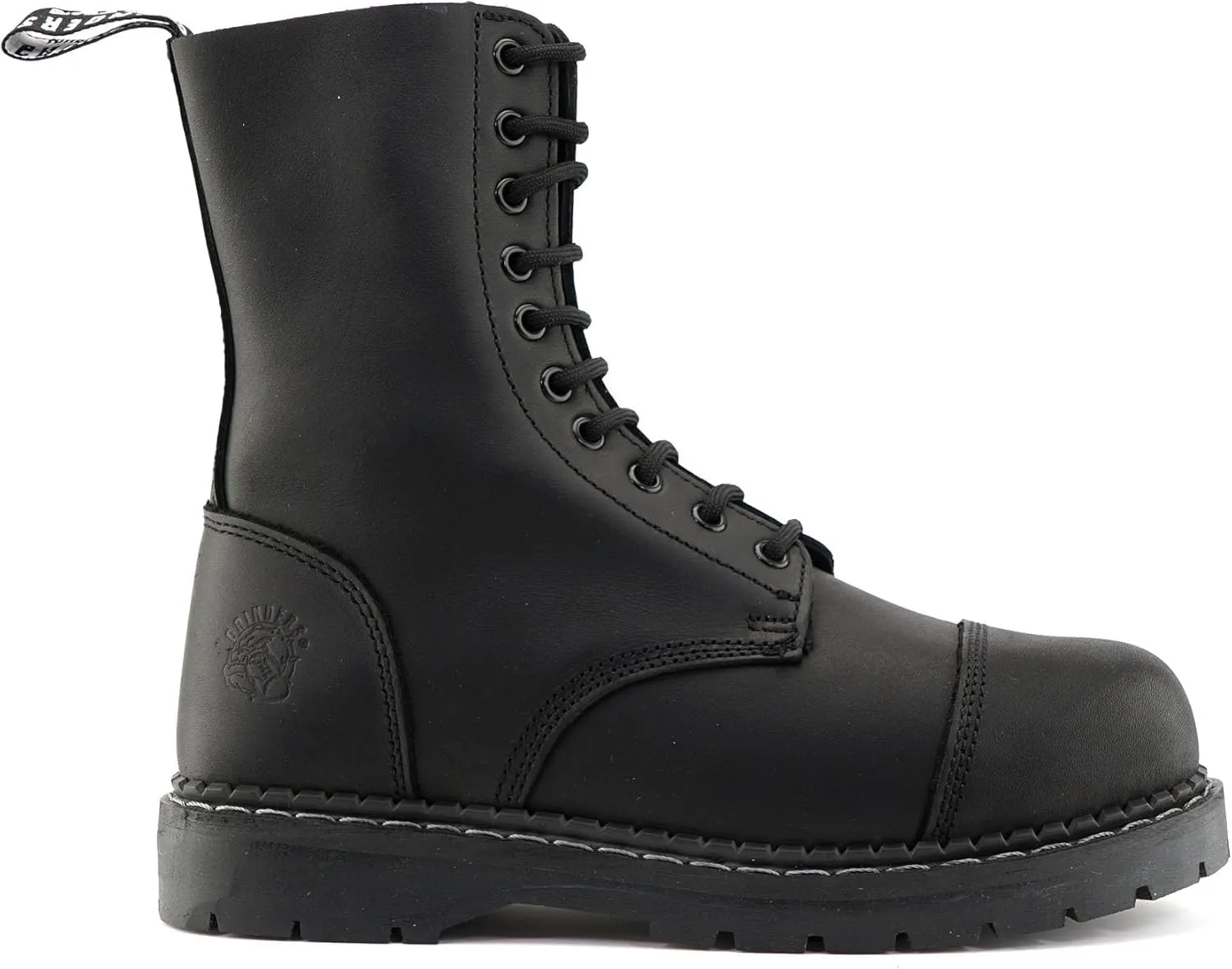 Grinders Unisex Stag ACS Leather Steel Toe Lace Up Boots