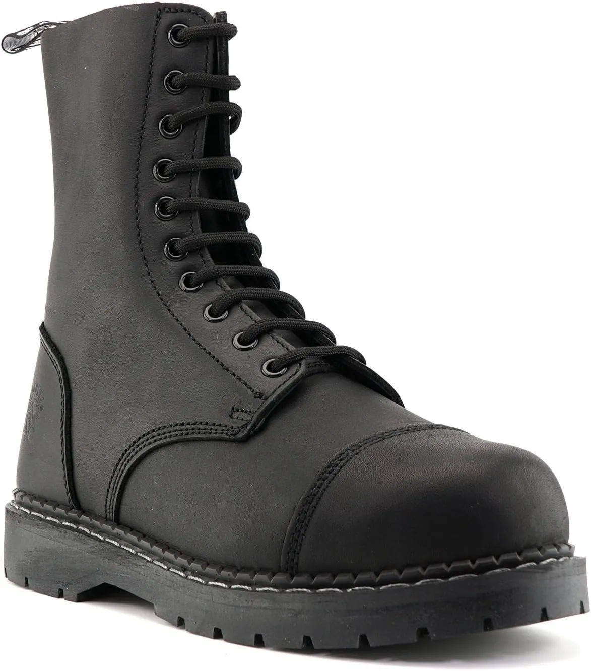 Grinders Unisex Stag ACS Leather Steel Toe Lace Up Boots