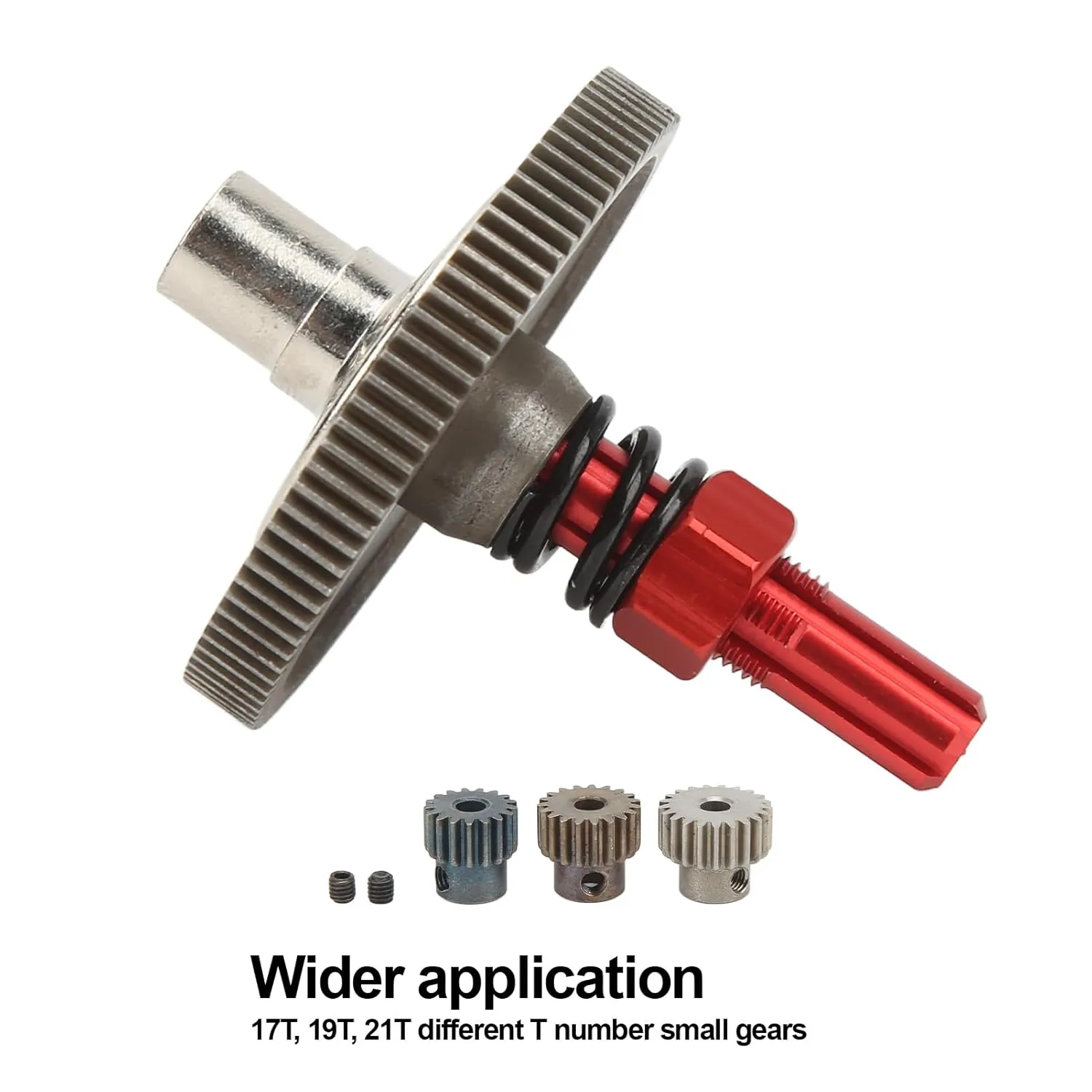 Hardened Steel Slipper Gear Differential Upgrade for Arrma Senton 1/10 RC Cars, Stable Performance for Granite,Big Rock,Vorteks, Wear Resistant (Red)