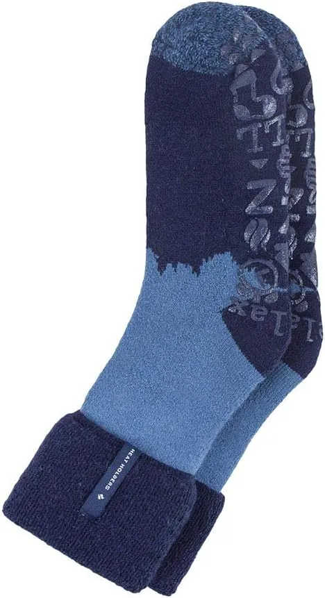 HEAT HOLDERS - Mens Soft Thermal Non Skid Slipper Bed Socks with Gripper Bottoms