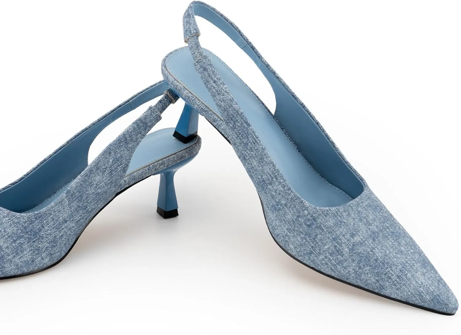 heelchic Women's Kitten Heel, Closed Pointed Toe Low Heel, Comfortable Pumps Shoes for Women Dress Shoes