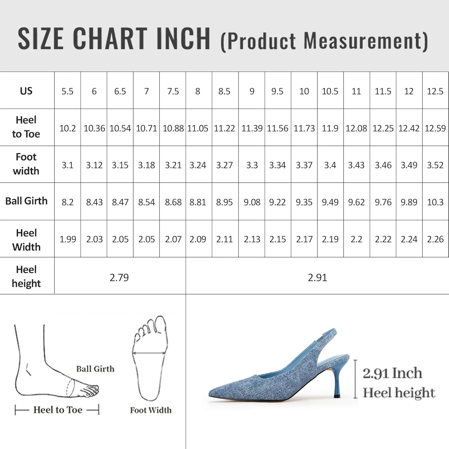 heelchic Women's Kitten Heel, Closed Pointed Toe Low Heel, Comfortable Pumps Shoes for Women Dress Shoes