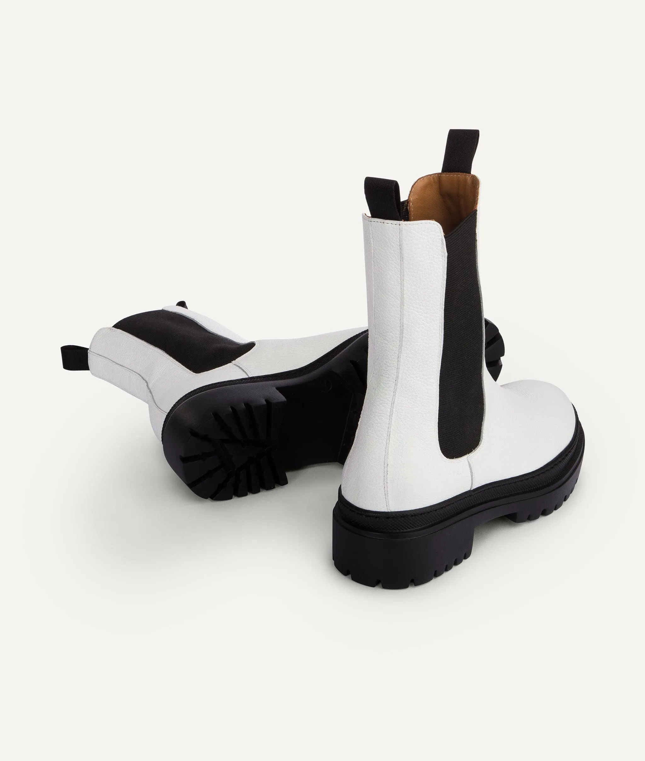 High Shaft Chelsea Boot in Calf Leather