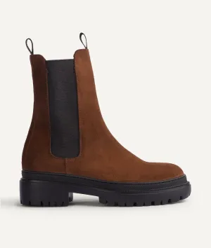 High Shaft Chelsea Boot in Suede