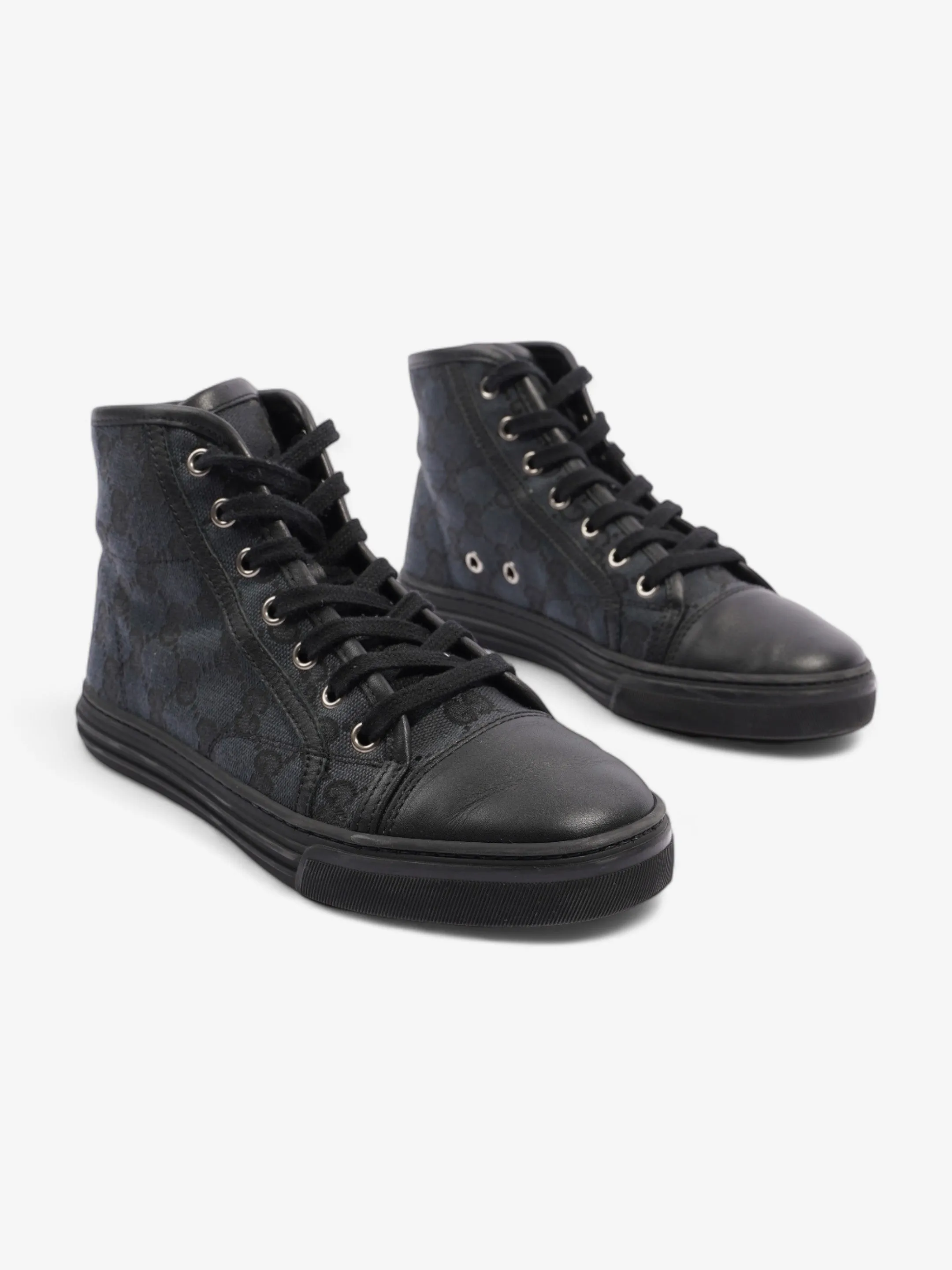 High Top Sneaker Black Canvas EU 35 UK 2