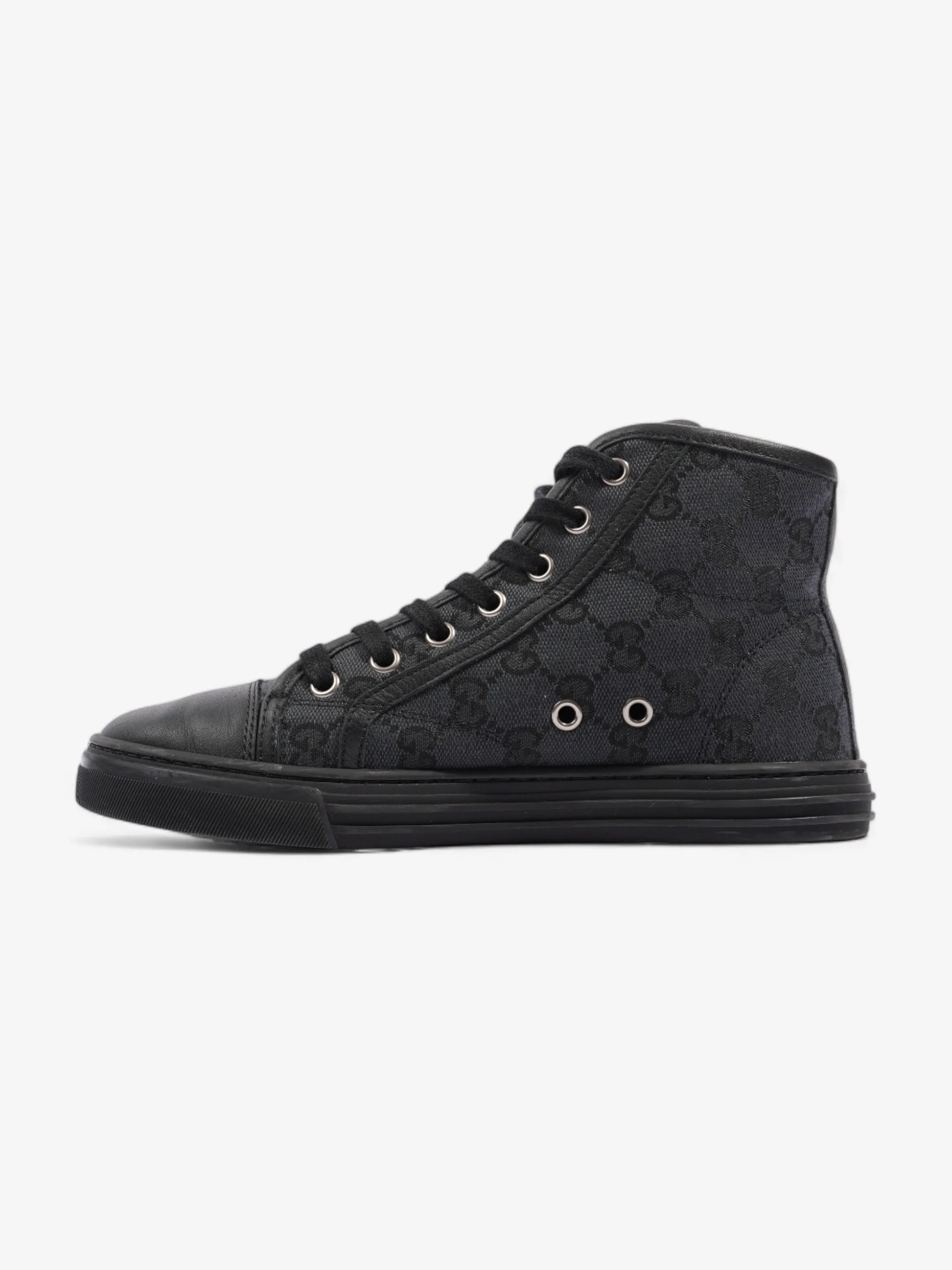 High Top Sneaker Black Canvas EU 35 UK 2