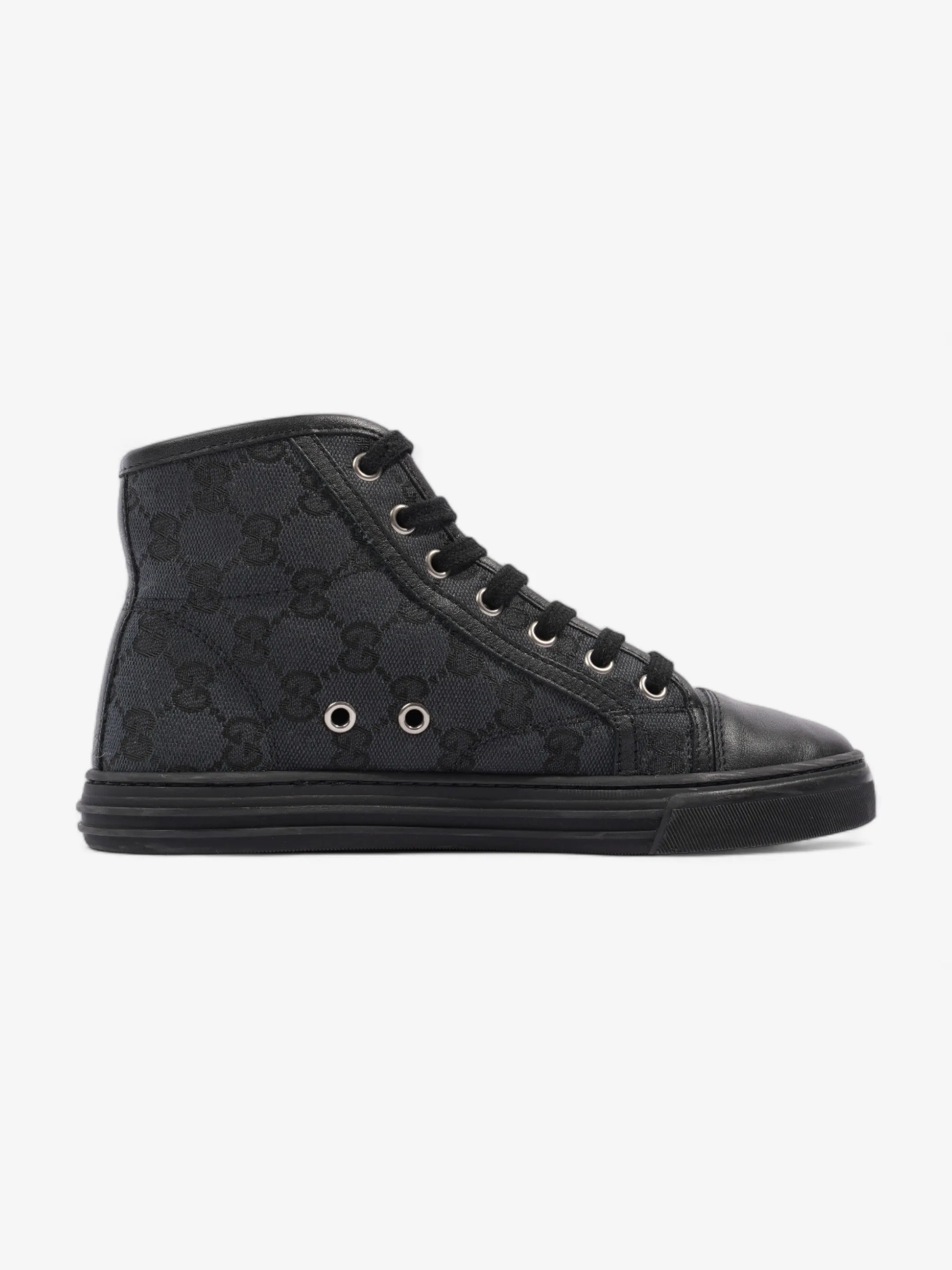 High Top Sneaker Black Canvas EU 35 UK 2